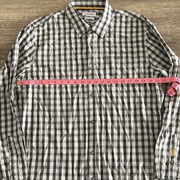 Noize Button Down Shirt - Size Large- Gray/black - Picture 4 of 4